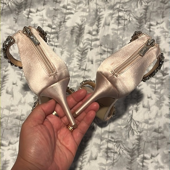 Jewel Badgley Mischka Caroline Embellished Strap Evening Shoe NWOT - Bridal - Picture 6 of 12